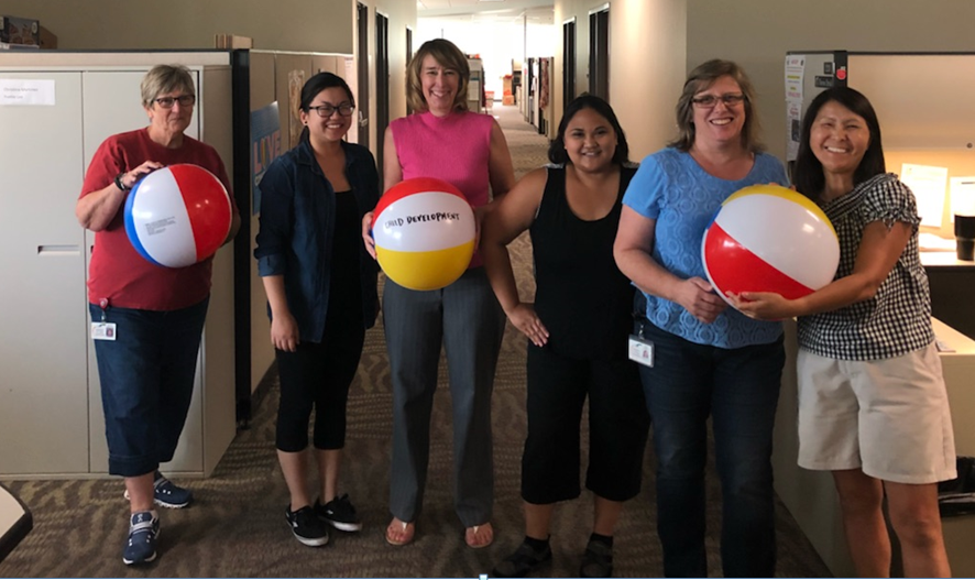 Child Development Beach Ball Recess