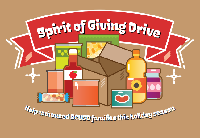 Spirit of Giving Drive. Helping Unhoused Families this Holiday Season