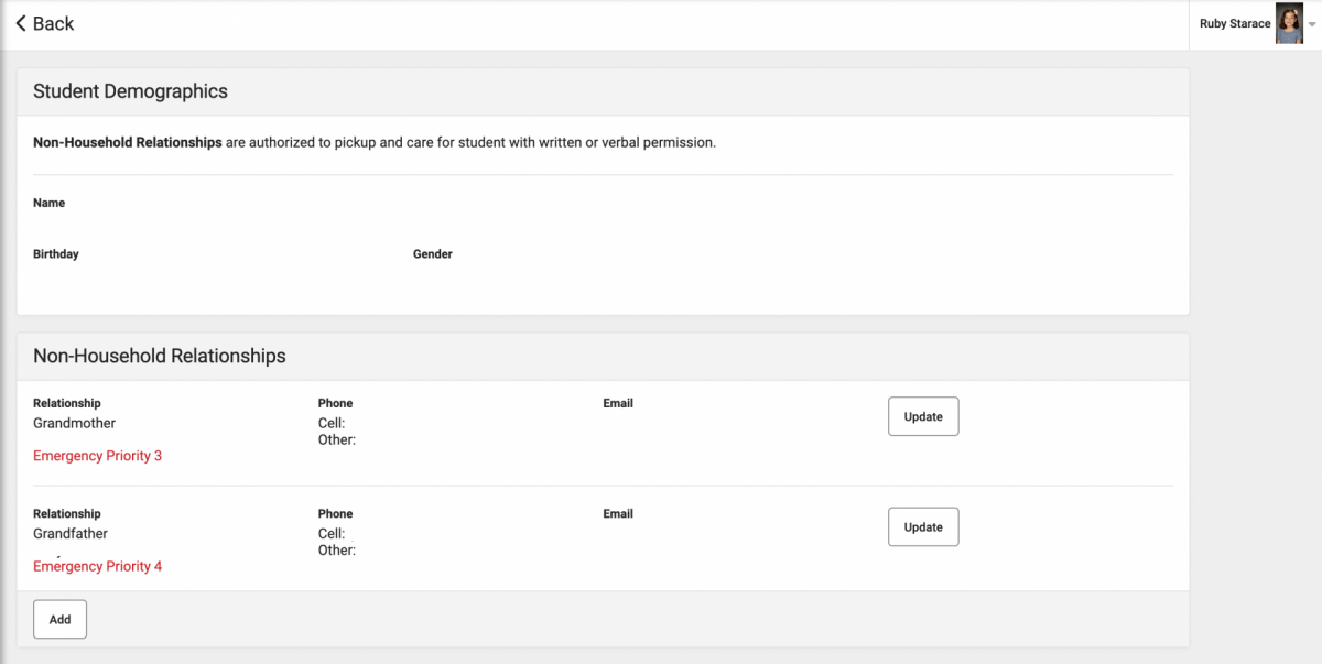 IC Portal Demographic Page